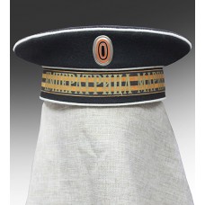 Фуражка (бескозырка) нижних чинов гвардейского экипажа, а также экипажей Черноморского флота и Каспийской флотилии. С подкладкой и подтулейником из красного сафьяна (кожи)